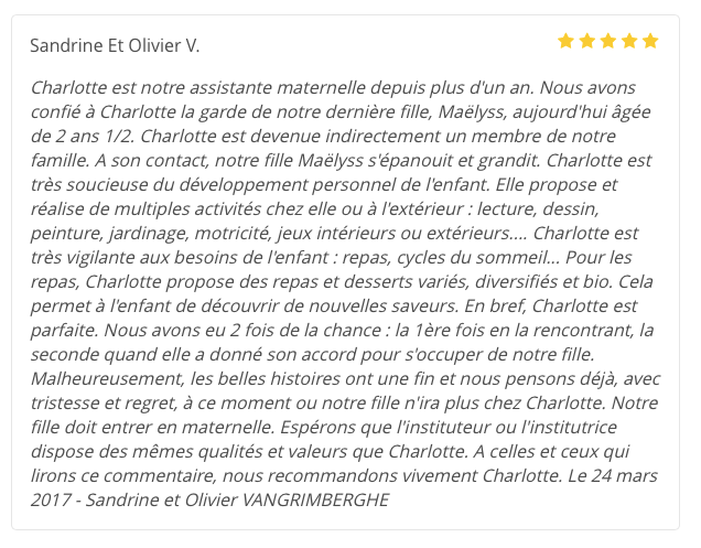 ass mat, assistante maternelle, lille, bienveillance, portage, parentalité positive, recommandation, super nounou